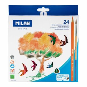 MILAN水溶性色鉛筆24色