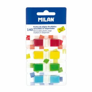 MILAN抽取式分頁標籤貼_4色_45*12mm_140張