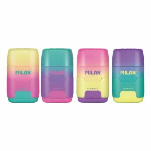MILAN COMPACT橡皮擦+削筆器_雲彩朵朵(4色隨機出貨)