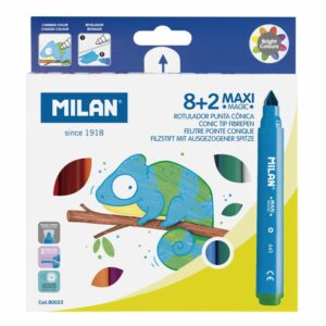 MILAN魔法變色彩色筆_粗筆桿8+2色7.5mm