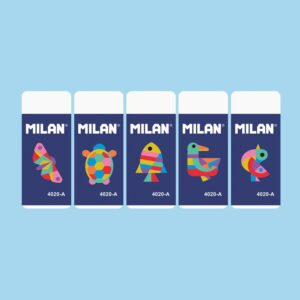 MILAN經典橡皮擦_幾何動物(5款隨機出貨)