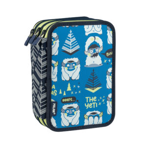 (金屬色鉛筆款)MILAN隨行畫筆袋著走_挪威森林_雪怪Yeti(3層式)