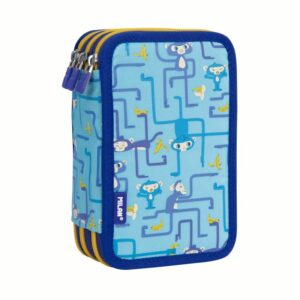 (金屬色鉛筆款)MILAN隨行畫筆袋著走_頑皮香蕉迷宮(3層式)