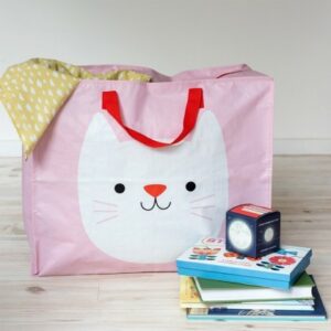 REX 巨大收納袋_白貓