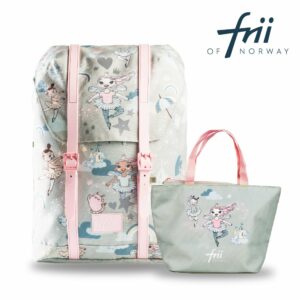 (買書包送色鉛筆)Frii Retro 22L輕量護脊書包-芭蕾舞者+便當袋(2022新款)