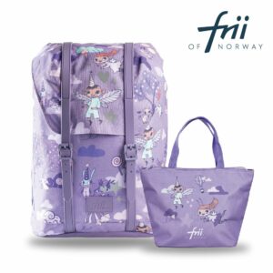 Frii Retro 22L輕量護脊書包-精靈朋友+便當袋(2022新款)
