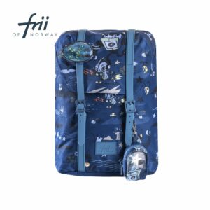 Frii Retro 22L輕量護脊書包-機器電玩(送便當袋)