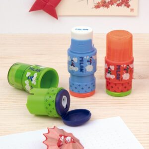 MILAN橡皮擦+可伸縮削筆器_功夫忍者(3色可選)