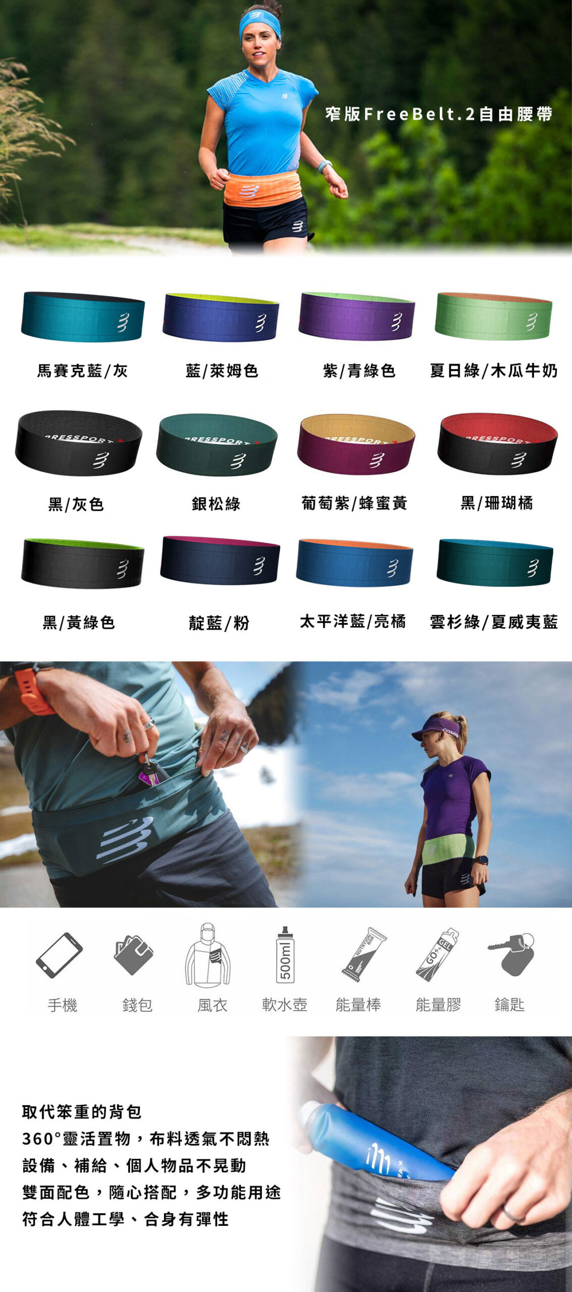 窄版自由腰帶 2.0-001