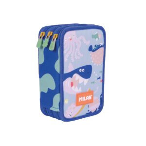 (金屬色鉛筆款)MILAN隨行畫筆袋著走_海洋同樂會(3層式)