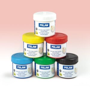 MILAN無毒手指膏基礎6色組_40ml