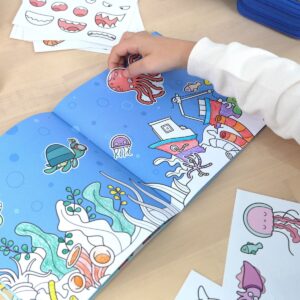 MILAN一起玩貼貼著色本_海洋世界_16張/150張貼紙