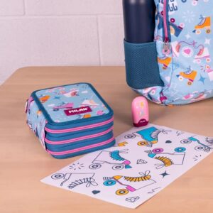 (金屬色鉛筆款)MILAN隨行畫筆袋著走_靜謐滑行(3層式)